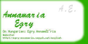 annamaria egry business card